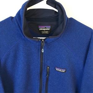 Patagonia Fleece Quarter Zip navy blue